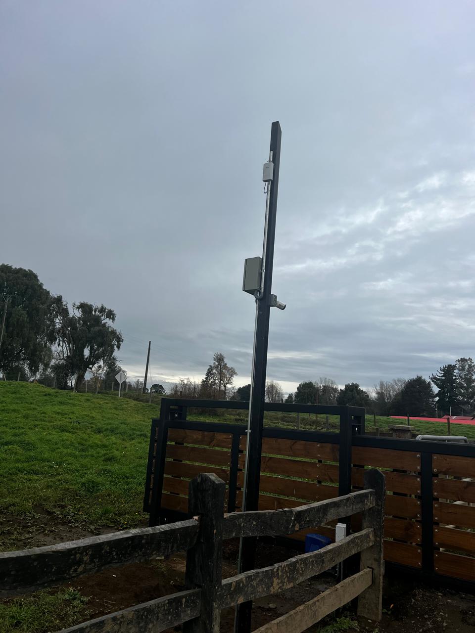 Instalación de cámaras en un entorno agrícola